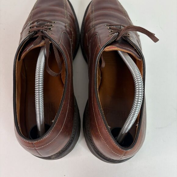 Allen Edmonds Mapleton Brown Leather Bicycle Toe Derby Dress Shoes Mens Sz 9.5 D